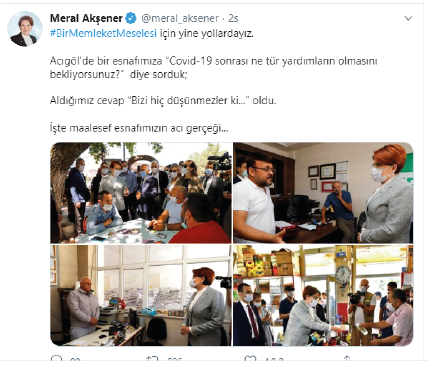 Meral Akşener Esnaf Ziyareti